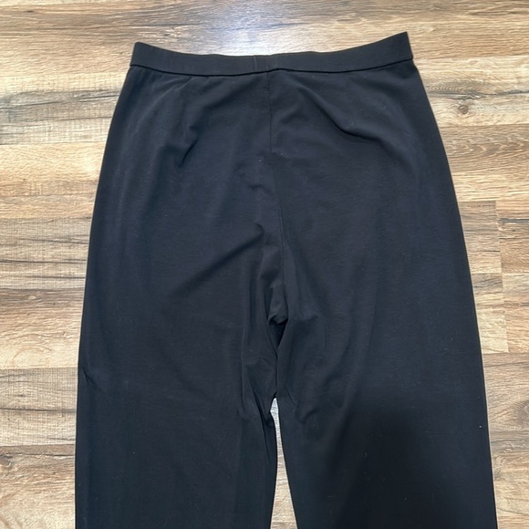 EILEEN FISHER OVERSIZED PANTSUIT HIGH RISE BLACK LIGHTWEIGHT Sz SMALL - Picture 3 of 7